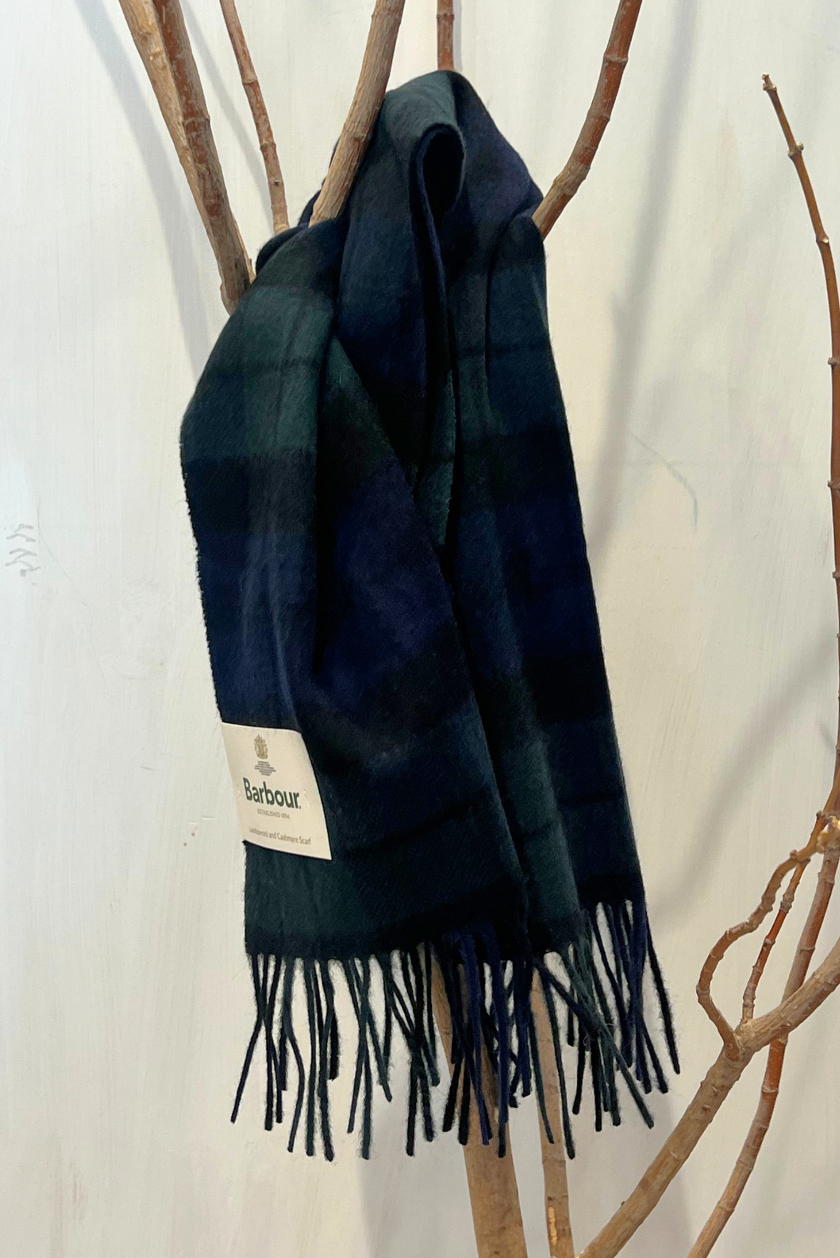 Sciarpa tartan misto cashmere