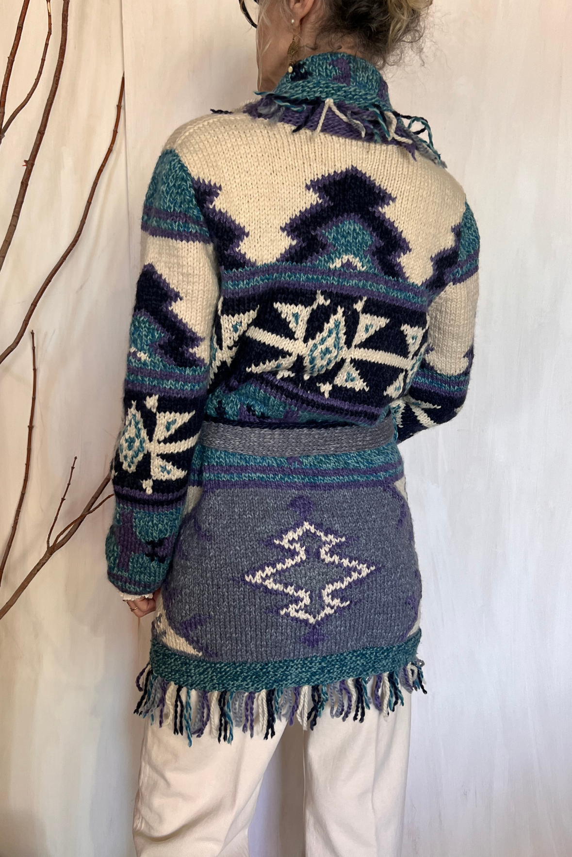 Cardigan con cintura