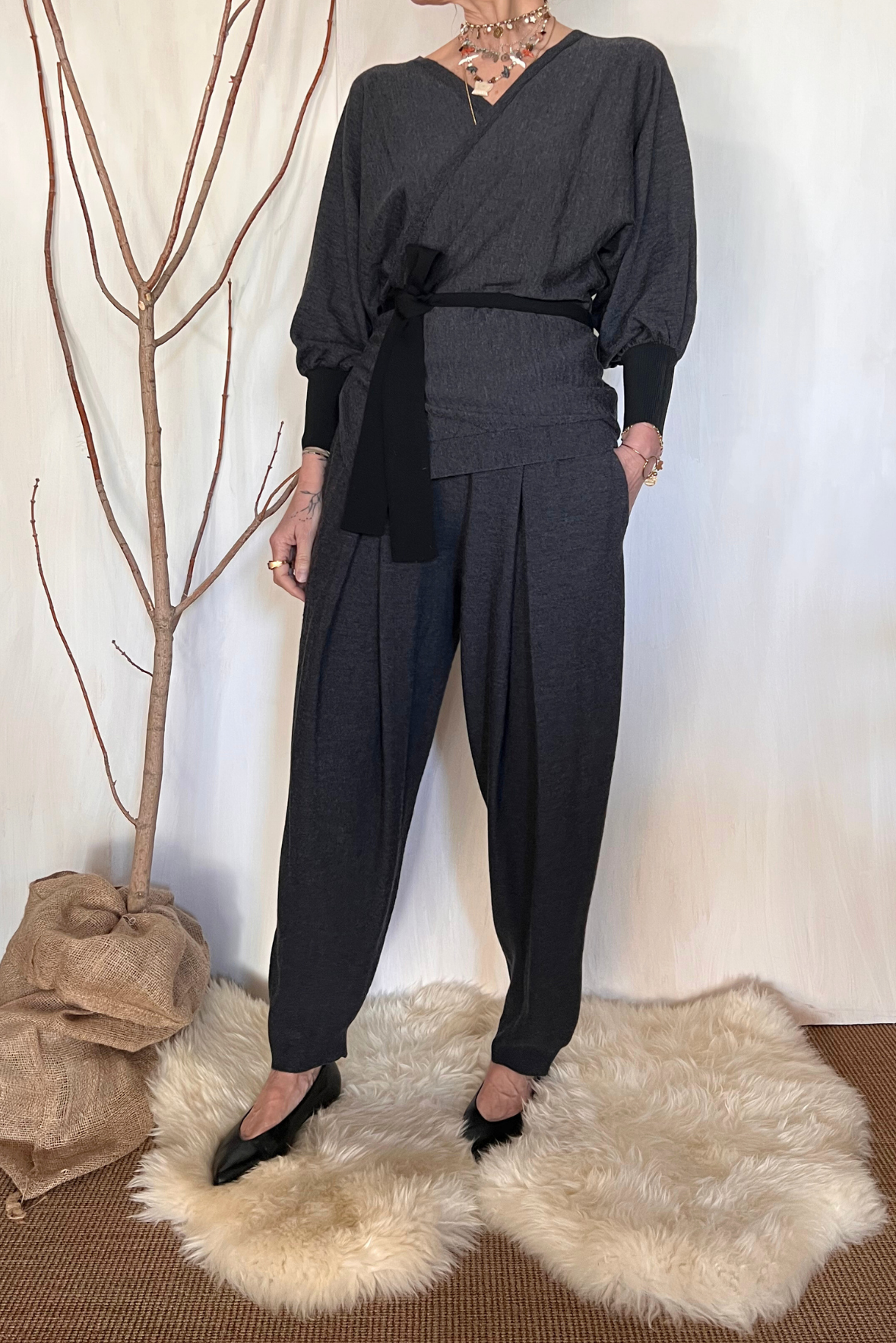 Cardigan incrociato