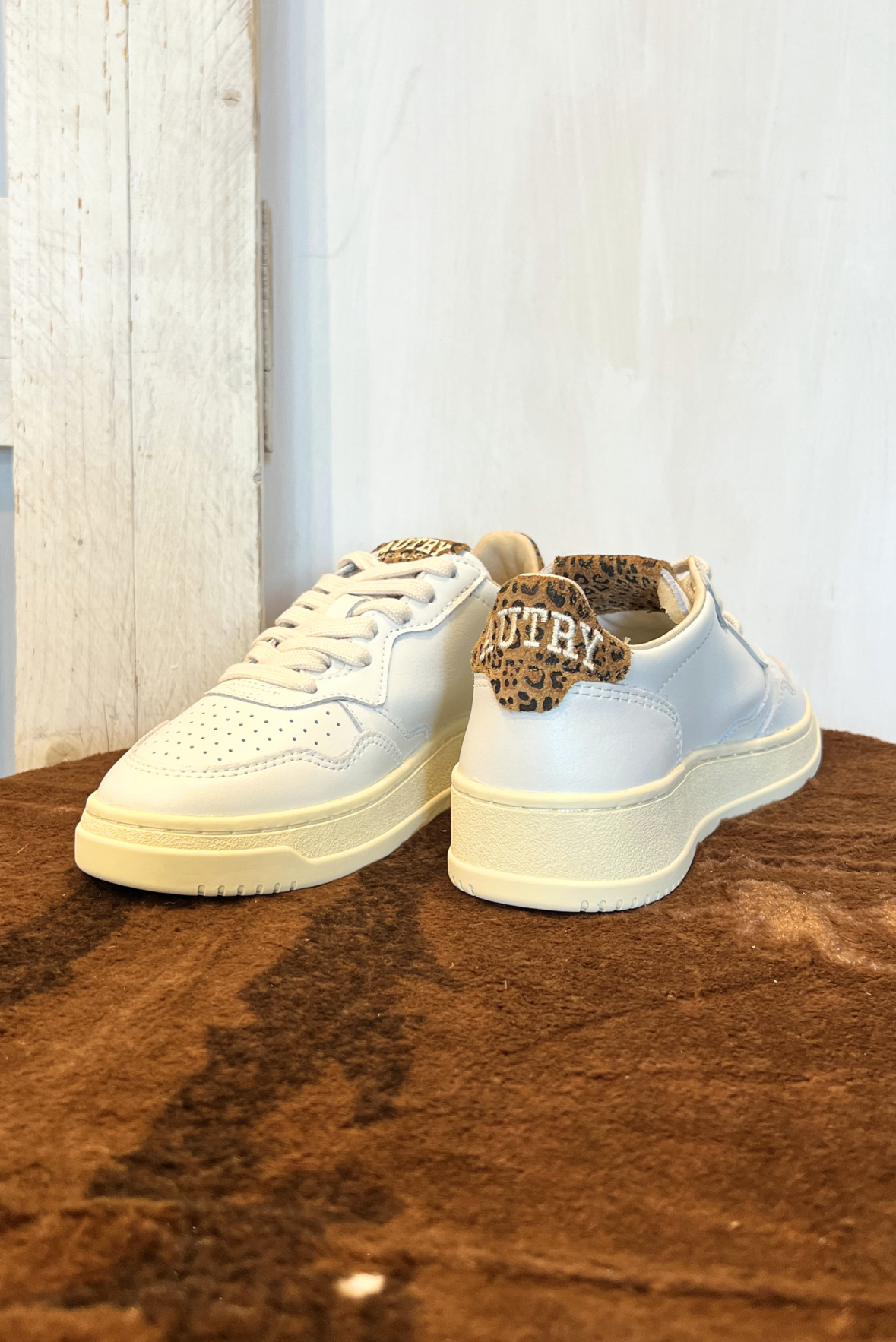 Sneakers Medalist dettagli leopardo