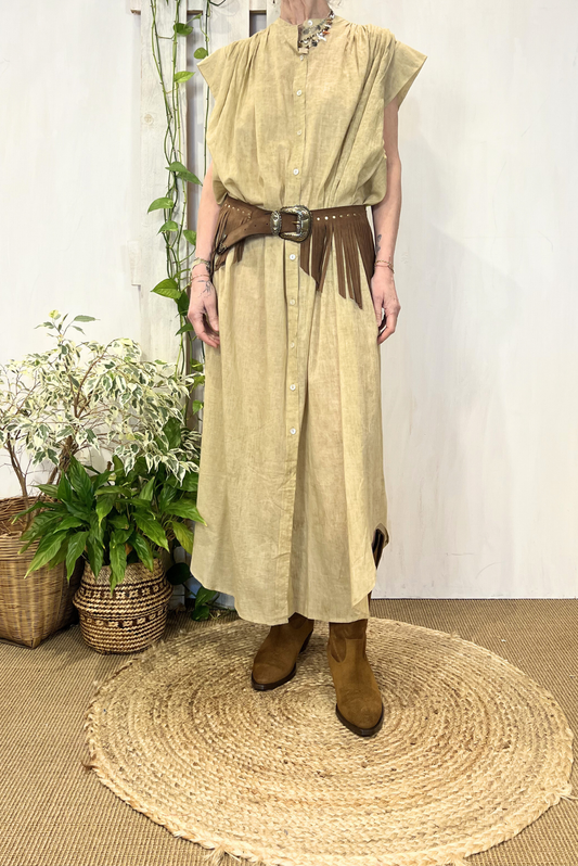 Maxi abito chemisier