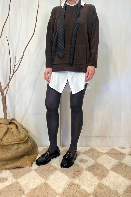 Abito in maglia sovrapposto