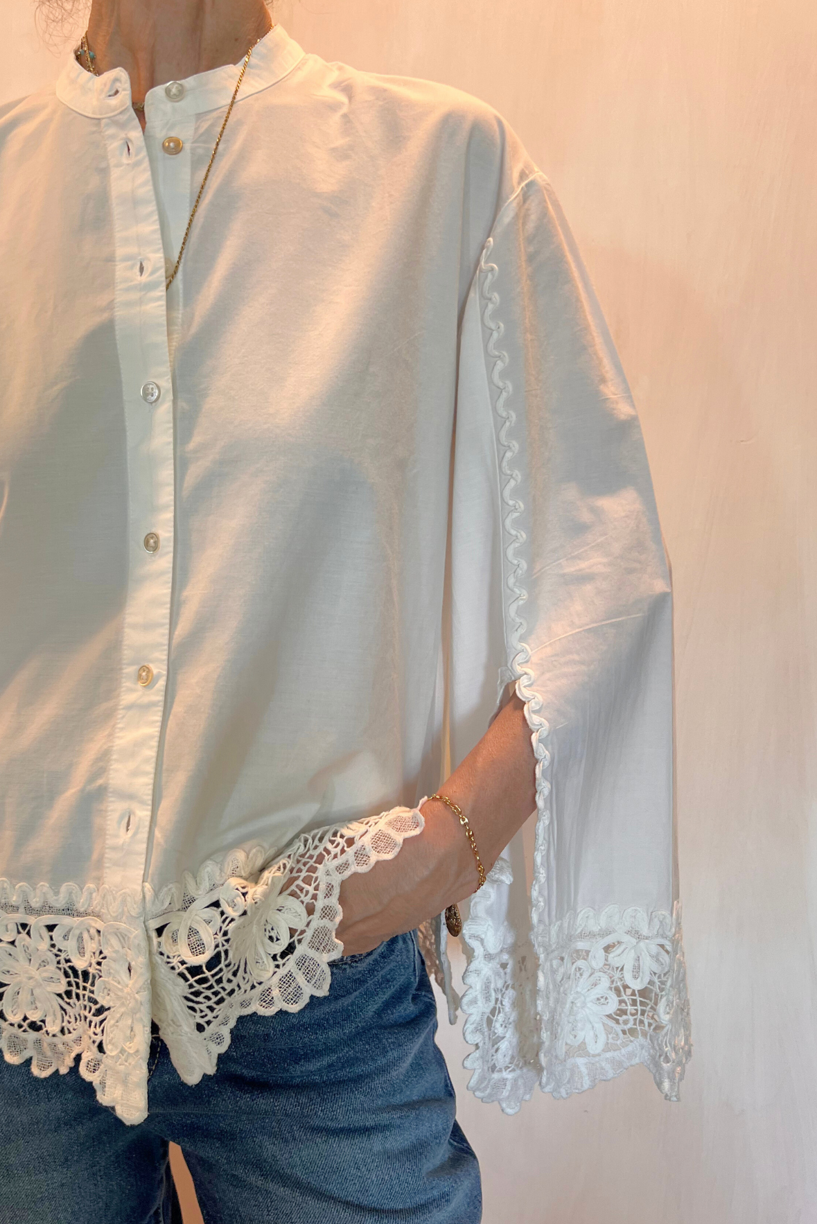 Camicia con maxi manica