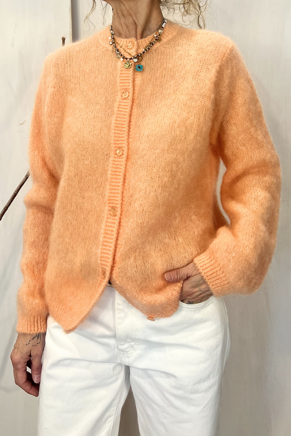 Cardigan in mohair