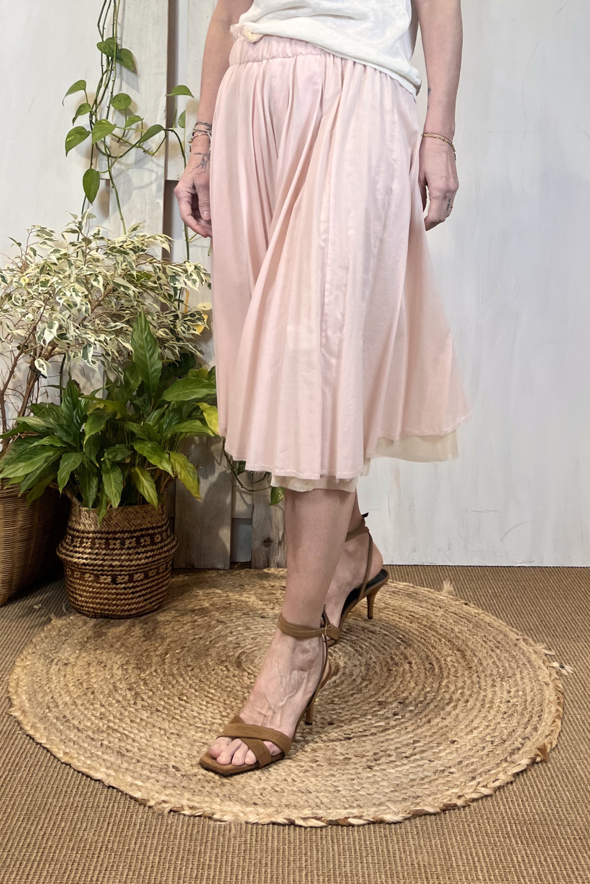 Gonna doppiata tulle