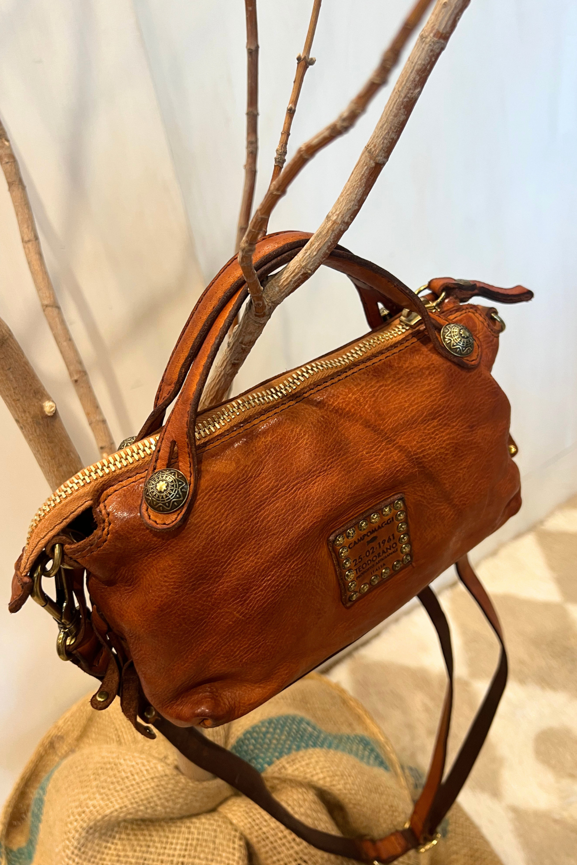 Borsa Melissa con frangine