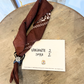 Bandana con fermabandana in pelle
