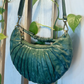 Borsa mezzaluna in pelle