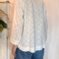 Blusa in cotone ricami