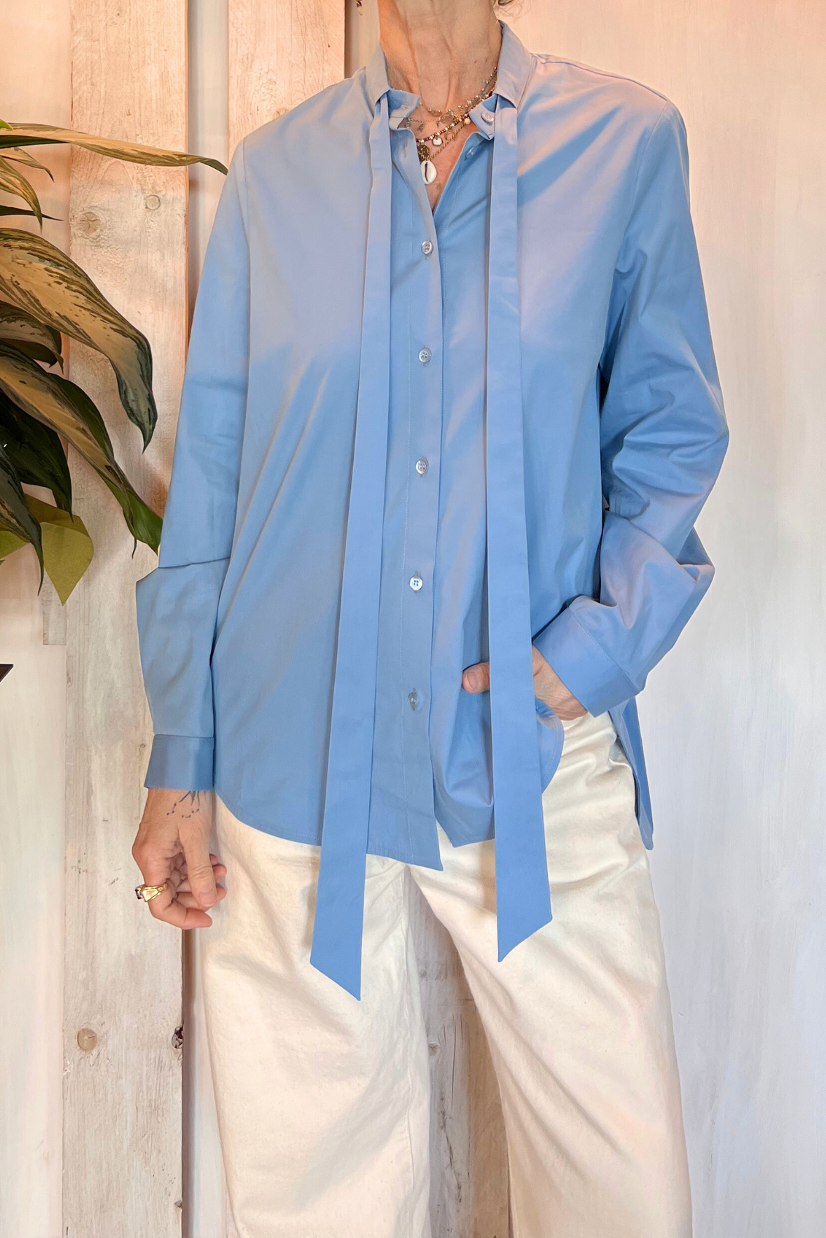 Camicia con cravattino