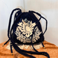 Borsa in velluto con perline