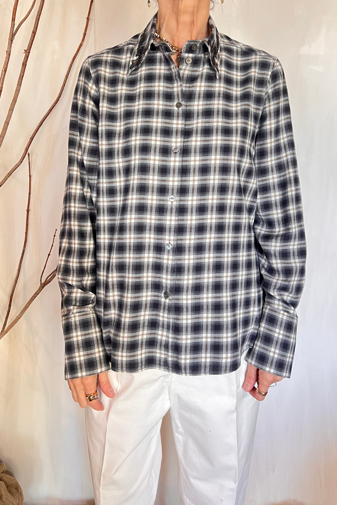 Camicia con ricami