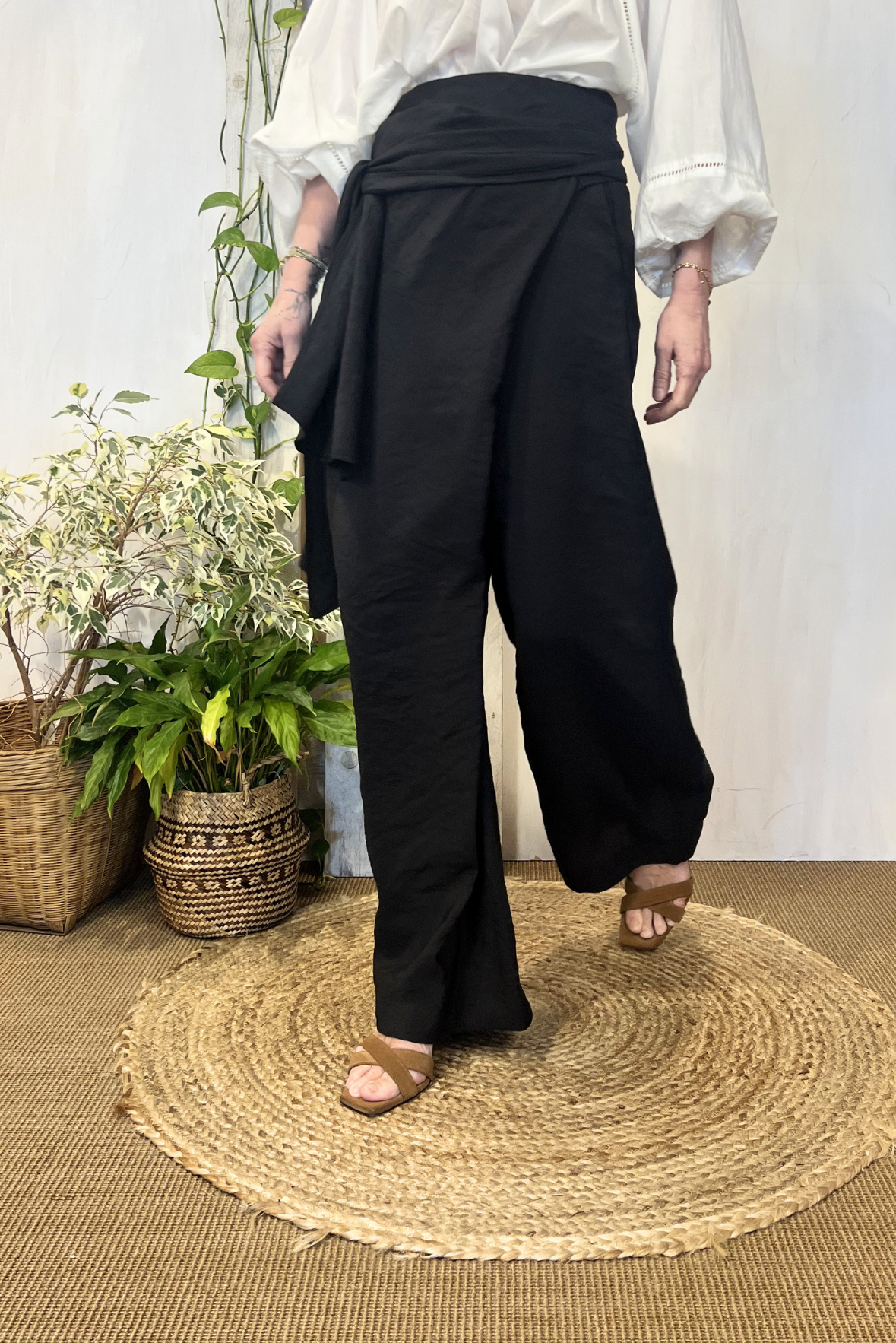 Pantalone con pannello in modal
