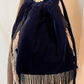Borsa in velluto con perline