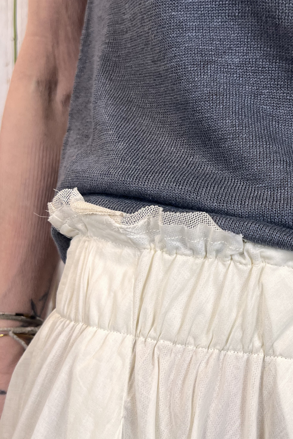 Gonna doppiata tulle