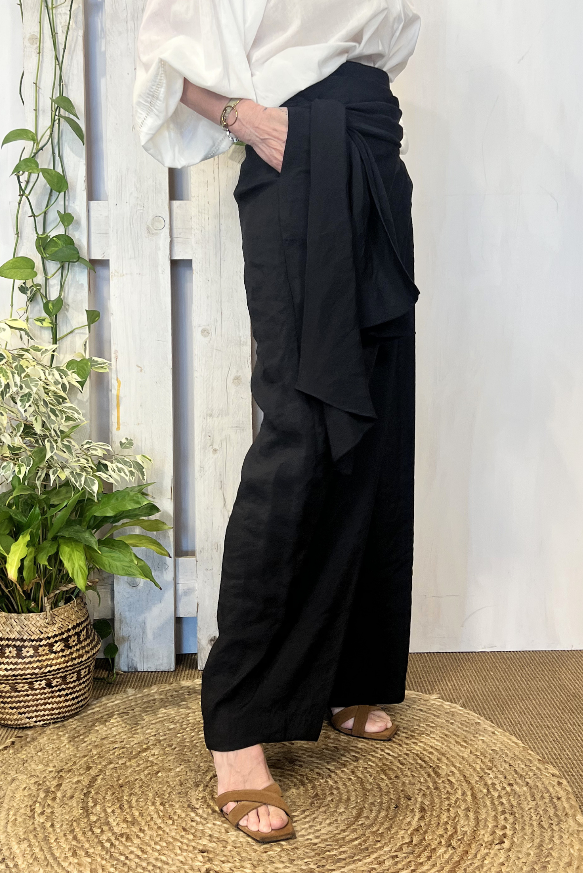 Pantalone con pannello in modal
