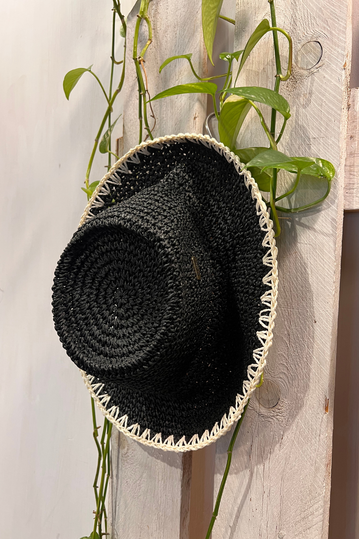 Cappello croche paglia