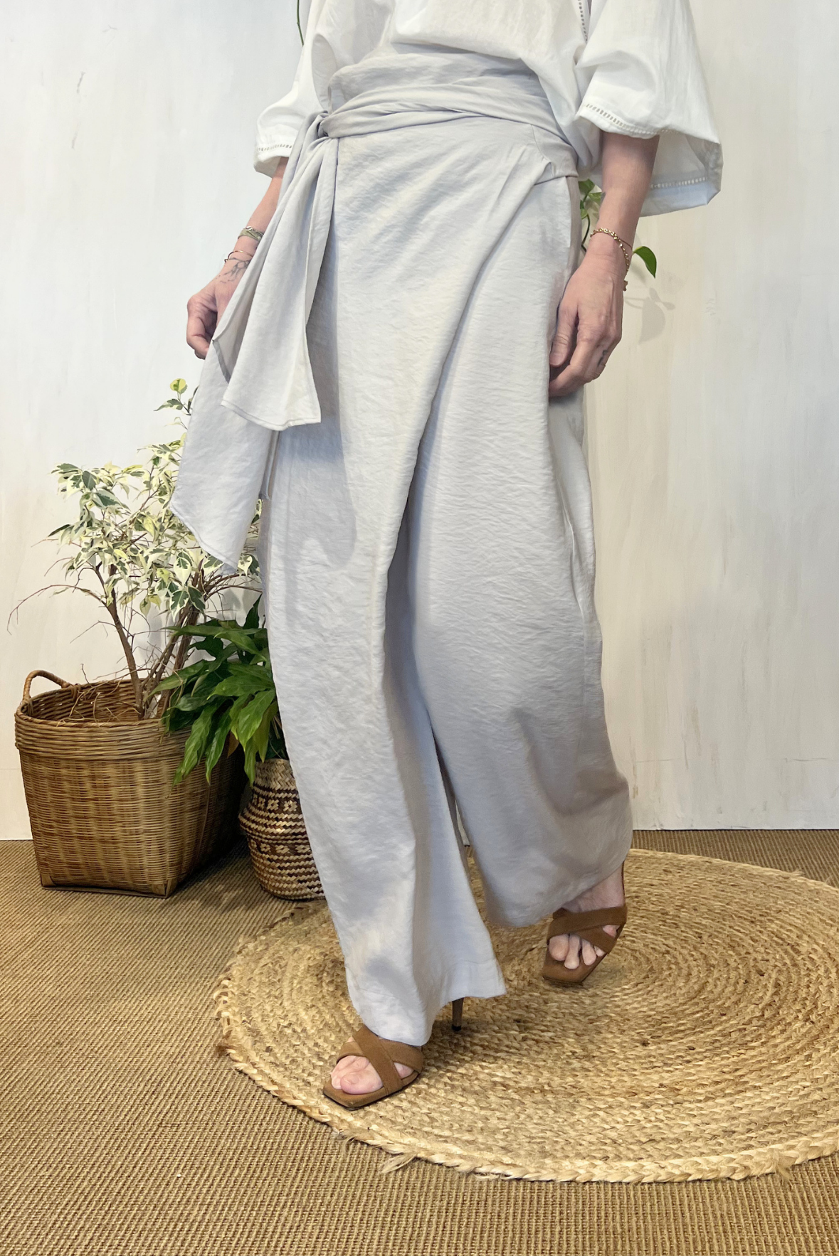 Pantalone con pannello in modal