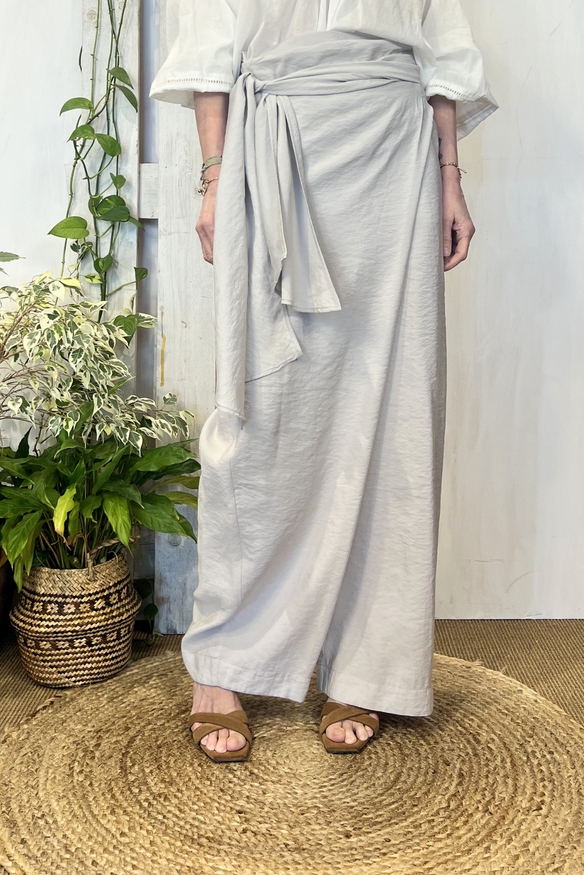 Pantalone con pannello in modal