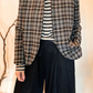 Giacca tartan in lana