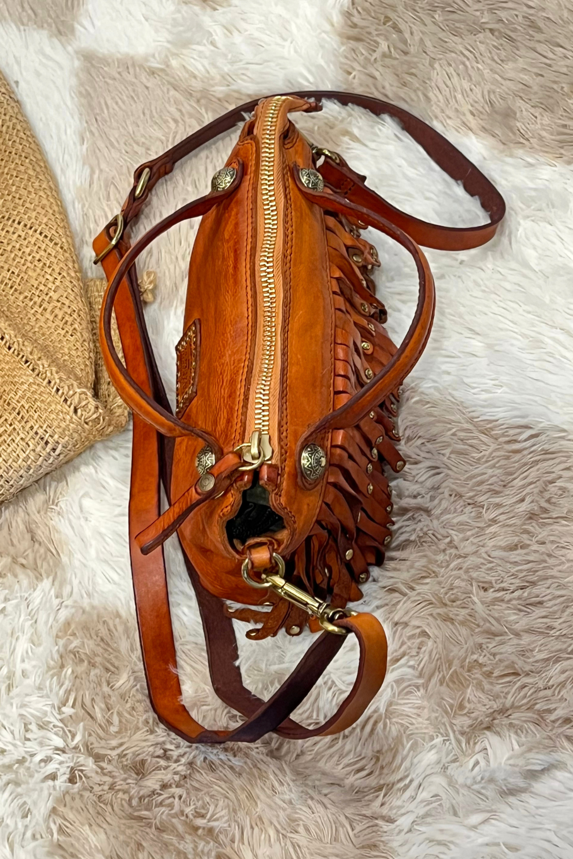 Borsa Melissa con frangine