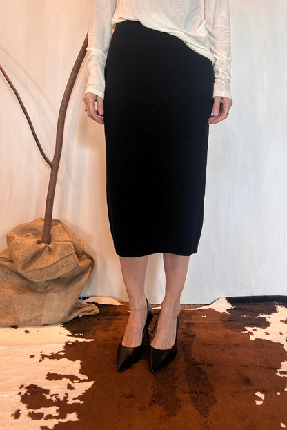 Gonna a tubino in lana