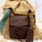 Tracolla Romance in pelle intrecciata