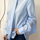 Camicia in popeline con fiocco