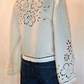 Camicia con maxi manica e ricami