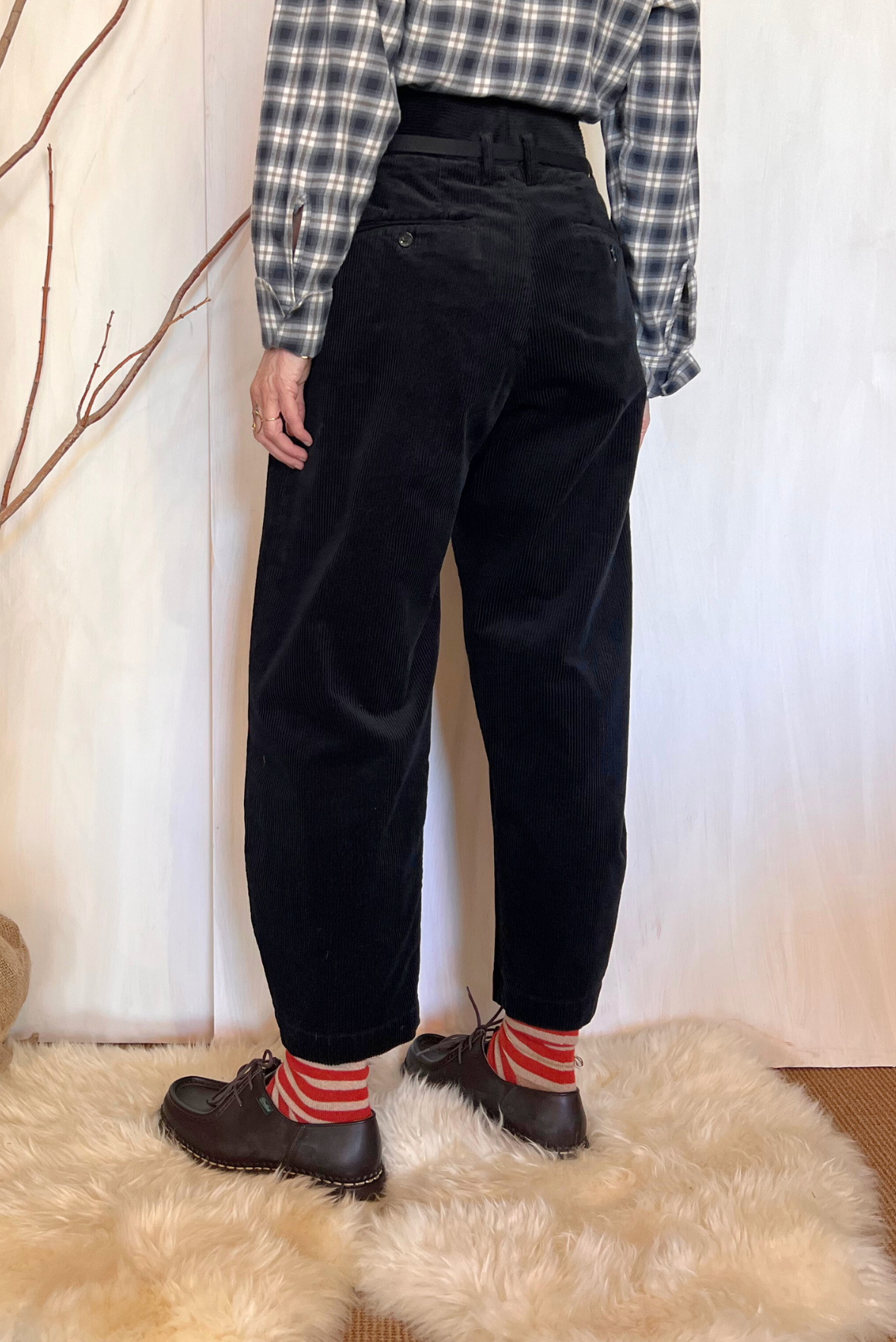 Pantalone balloon velluto