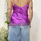 Top con pizzo in seta