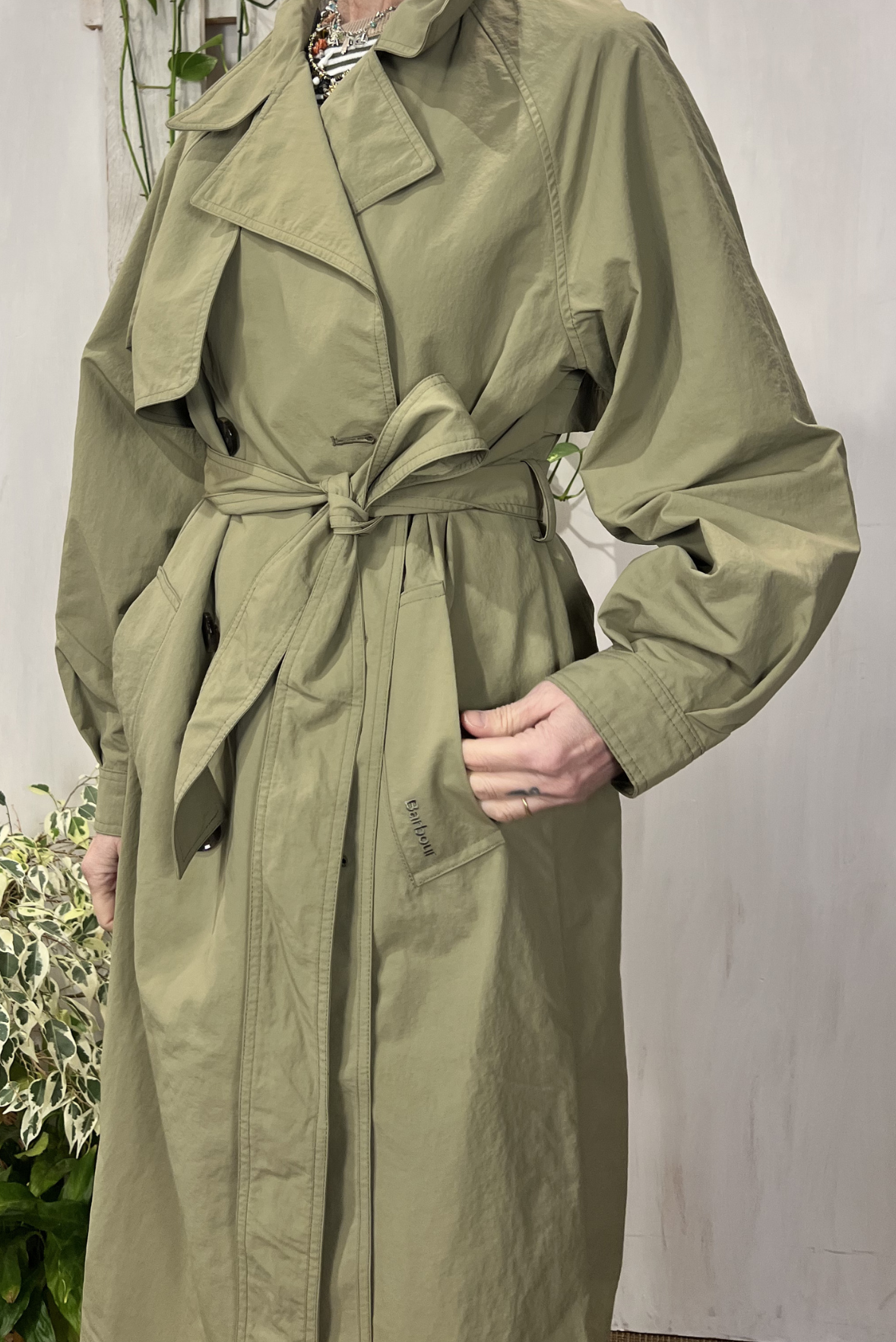 Trench in nylon