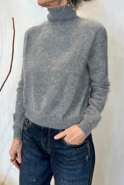 Maglia in cashmere peloso