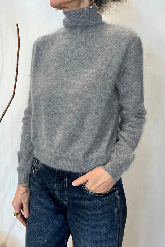 Maglia in cashmere peloso