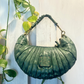 Borsa mezzaluna in pelle