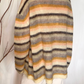 Maglia a righe in mohair