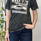T-shirt con stampa effetto used