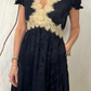 Abito lungo con pizzo