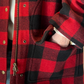 Cappotto Barn in misto lana a quadri
