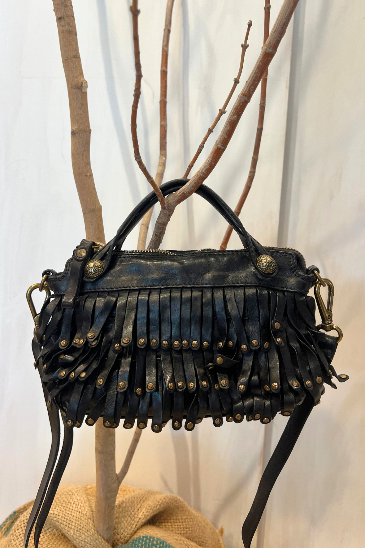 Borsa Melissa con frangine
