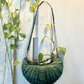 Borsa mezzaluna in pelle