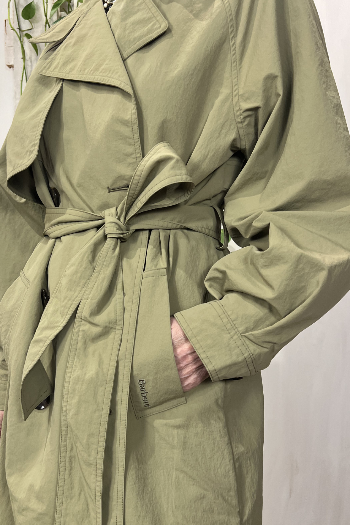 Trench in nylon