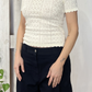 T-shirt in maglia tricot