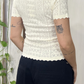 T-shirt in maglia tricot