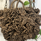 Borsa Coral in rafia