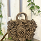 Borsa Coral in rafia