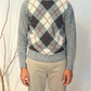 Maglia a collo alto a rombi