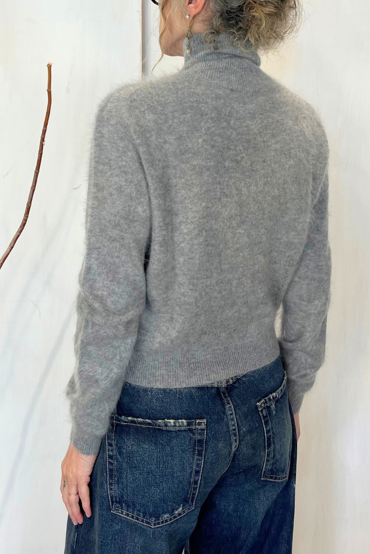 Maglia in cashmere peloso
