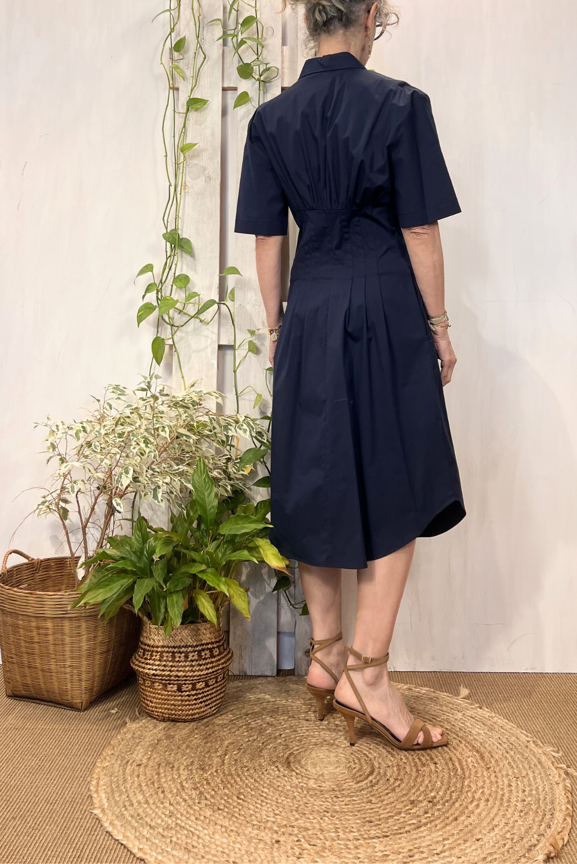 Abito chemisier in popeline