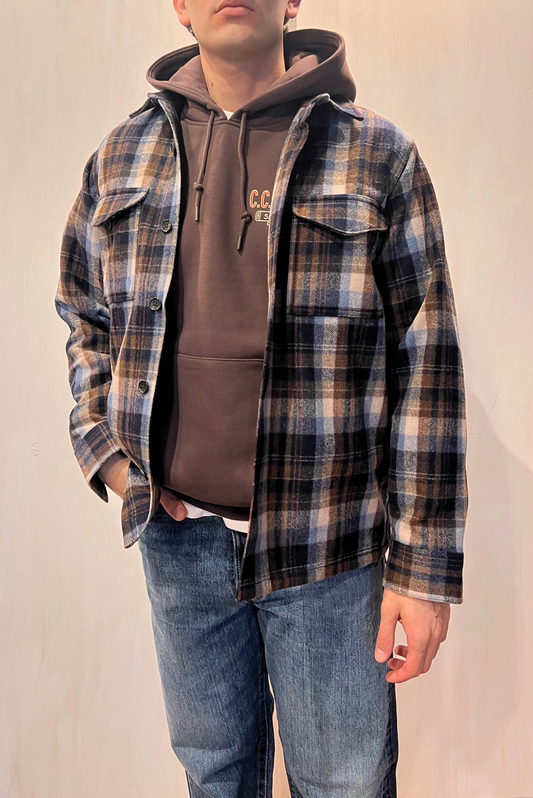 Sovracamicia check in lana